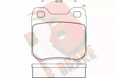 R BRAKE rb0693 -  Комплект тормозных колодок, дисковый тормоз